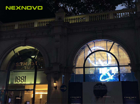 香港CHAUMET透明LED顯示屏項目