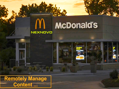 美國(guó)麥當(dāng)勞透明LED海報(bào)屏